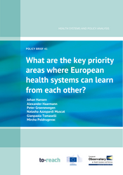 What are the key priority areas where European health systems can learn from each other?